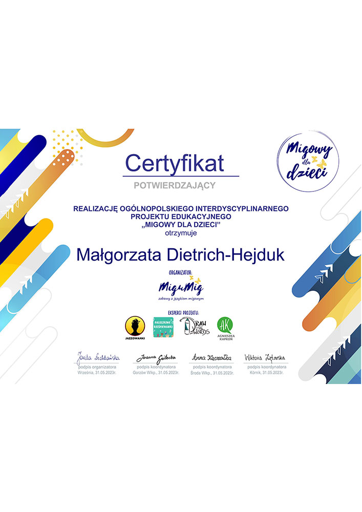 2023_Certyfikat-Malgorzata-Dietrich-Hejduk
